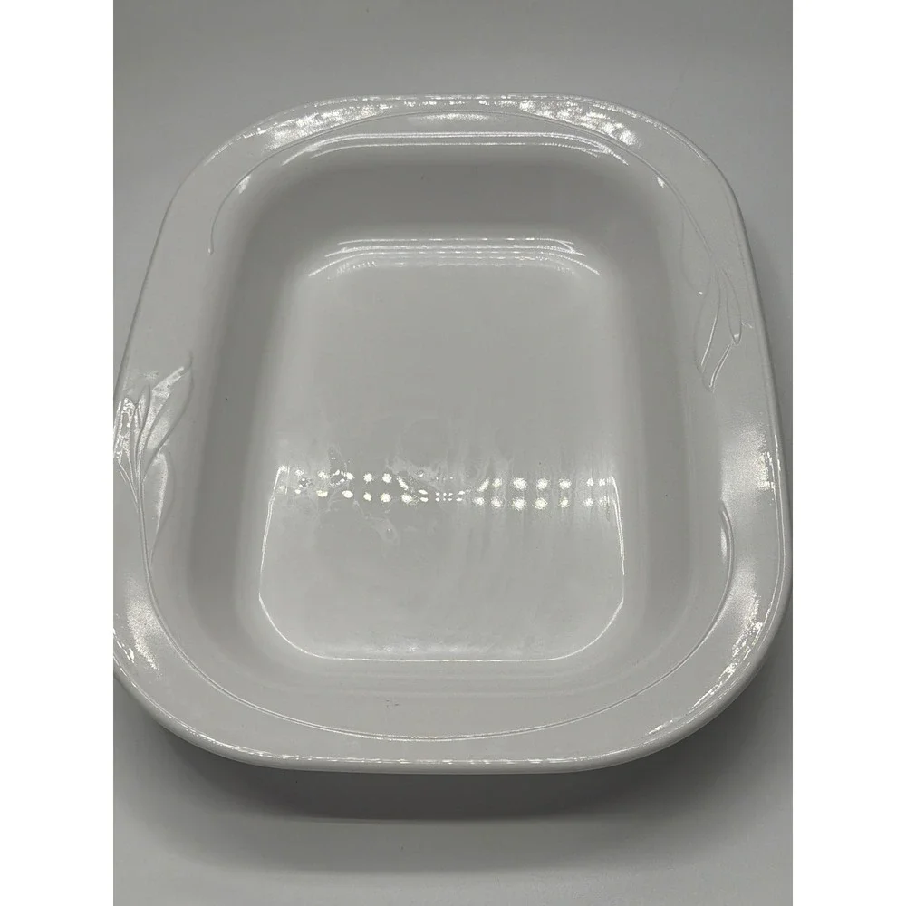 CorningWare L-15 Rectangular Baking Dish Oven‎ Microwave Freezer White